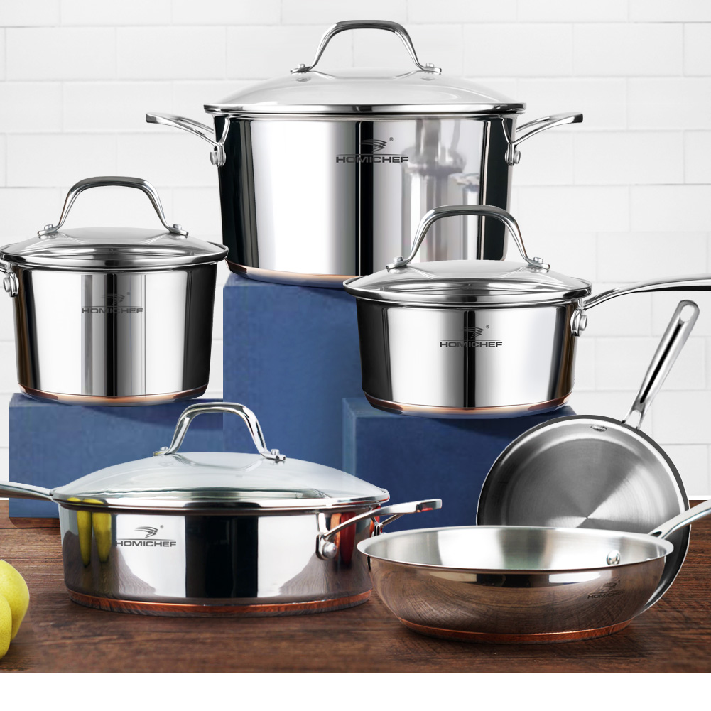 HOMI CHEF ECOLOGICAL STAINLESS STEEL COOKWARE HOMICHEF Fryingpan