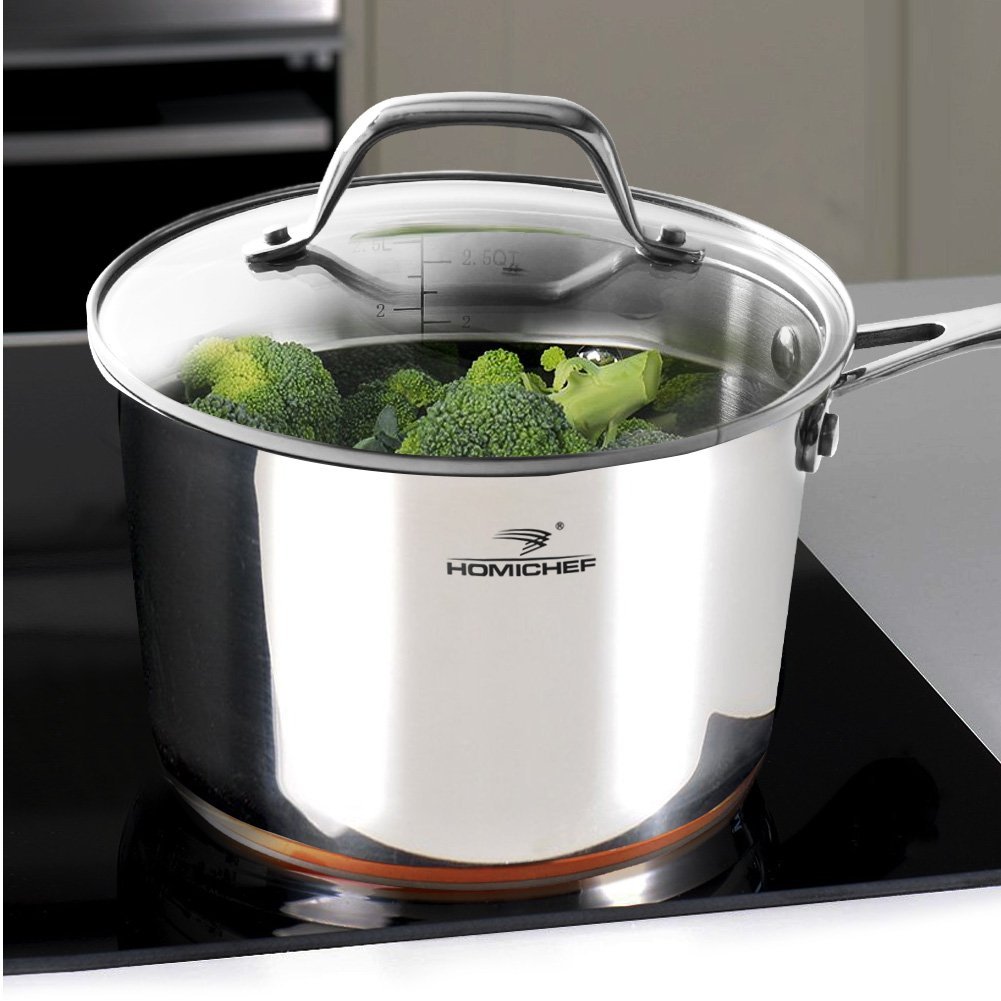 HOMI CHEF ECOLOGICAL STAINLESS STEEL COOKWARE HOMICHEF Saucepan