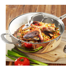 Nickel Free Stainless Steel, 3 Ridges for 8/ 9/ 9.5 Pot - Steamer Inserts for Pots HOMI CHEF 5QT LARGE 4.5 DEEP 3-RIDGE Universal Steamer Cookware Kitchen Steamer Basket Steamer Pot Nickel Free Stainless Steel, 3 Ridges for 8/ 9/ 9.5 Pot - Steamer Inserts for Pots HOMI CHEF 5QT LARGE 4.5 DEEP 3-RIDGE Universal Steamer Cookware Kitchen Steamer Basket Steamer Pot